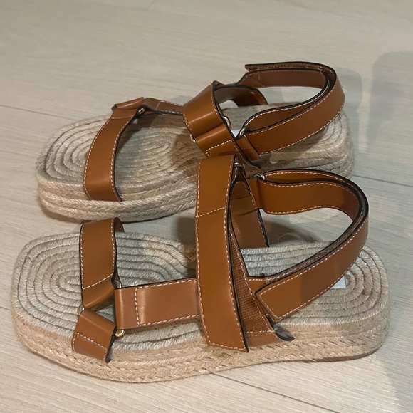Zara Leather chunky platform sandals (Size 36), never worn! - Picture 1 of 3